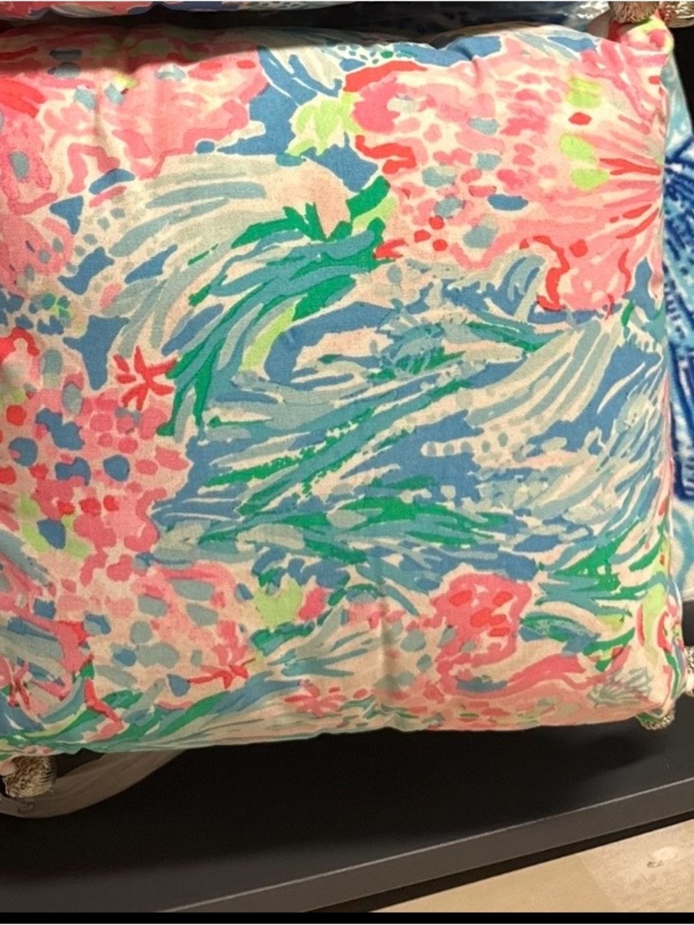 Pottery Barn for Lilly Pulitzer Hold Your Horses Fan Sea Pants pillow